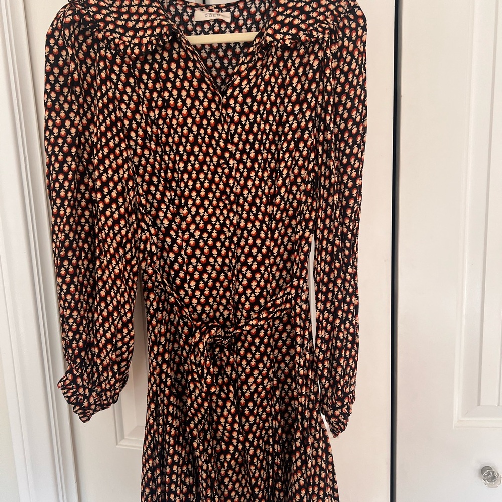Doen Camden Dress in Sable Hyde Park Floral